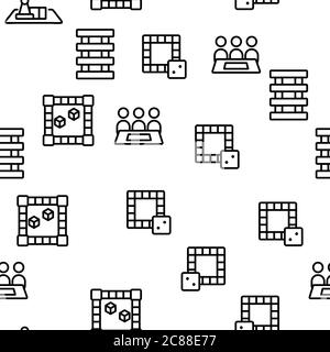 Motif fluide vectoriel de l'équipement de jeu de violon Illustration de Vecteur