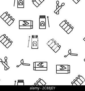 Correspondance avec le motif transparent vectoriel de feu en feu Illustration de Vecteur