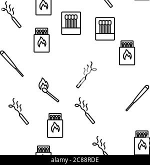 Correspondance avec le motif transparent vectoriel de feu en feu Illustration de Vecteur