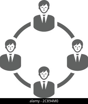 Icône de connexion de personnes. Idéal pour la conception et le développement de sites Web, présentations, images, supports promotionnels, illustrations ou Inf Illustration de Vecteur