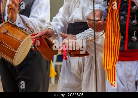 Danse folklorique d'Ibiza, Sant Miquel de Balansat, Ibiza, Baléares, Espagne Banque D'Images