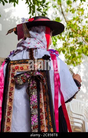 Danse folklorique d'Ibiza, Sant Miquel de Balansat, Ibiza, Baléares, Espagne Banque D'Images