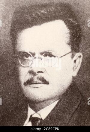 Bogumir Shmeral (1880-1941) Tchèque - politicien, fondateur du Parti communiste de Tchécoslovaquie. Banque D'Images