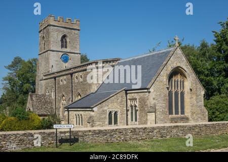 Angleterre, Oxfordshire, église de Heyford supérieure Banque D'Images