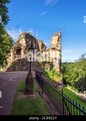 La tour des rois en ruines au château de Knaresborough dans le nord du Yorkshire de Knaresborough, en Angleterre Banque D'Images