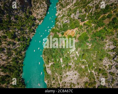 Nature étonnante du canyon du Verdon en France Banque D'Images