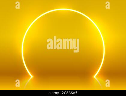 Néon show lumière podium arrière-plan futuriste. Illustration vectorielle Illustration de Vecteur