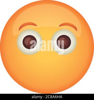 emoji visage sans bouche style plat icône dessin vectoriel illustration Illustration de Vecteur