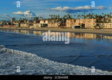 Oceanside Beach, comté de San Diego, Californie, États-Unis Banque D'Images