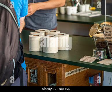 Acheter des produits non emballés à Bâle, Suisse Banque D'Images