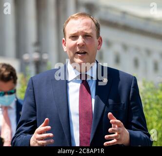 Washington, États-Unis, 22 juillet 2020. 22 juillet 2020 - Washington, DC, États-Unis: Le représentant des États-Unis Lee Zeldin (R-NY) s'est exprimé lors d'une conférence de presse sur la Great American Outdoors Act. (Photo de Michael Brochstein/Sipa USA) crédit: SIPA USA/Alay Live News Banque D'Images