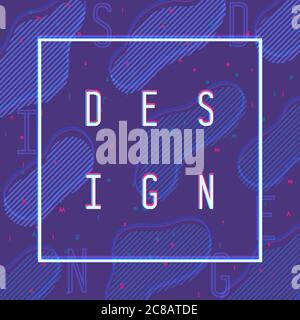 Carte vectorielle moderne abstraite pop art Illustration de Vecteur