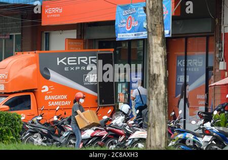 Un bureau de Kerry Express à Hadyai, Songkhla, Thaïlande Banque D'Images