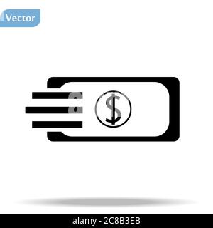 Icône Vector Money. Logo Fast Money vector eps10 Illustration de Vecteur