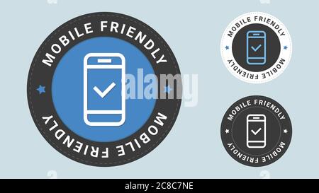 Illustration mobile conviviale du vecteur de timbre. Icône de certificat vectoriel. Combinaison vectorielle pour certificat en style plat. Illustration de Vecteur