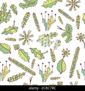 Motif sans couture en mousse forestière. Illustration vectorielle Illustration de Vecteur