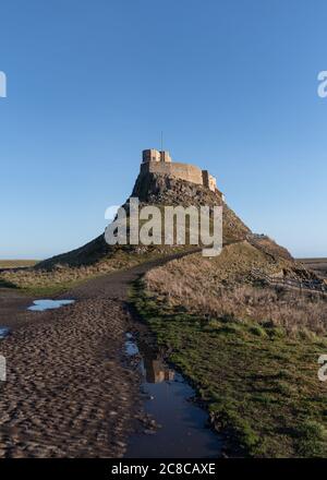 Ile Sainte, Berwick-sur-Tweed. Banque D'Images