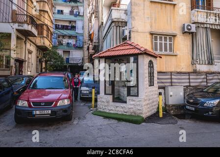 Sanctuaire dans la banlieue de Sin el fil à l'est de Beyrouth, dans le district de Matn, dans le gouvernorat du Mont-Liban, au Liban Banque D'Images