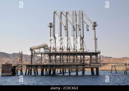 Aussi Trans-Israel Eilat-Ashkelon pipeline de signalement ou de pipeline est un oléoduc en Israël qui a transporté le pétrole brut en provenance de l'Iran à l'intérieur de ISR Banque D'Images