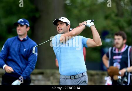 Adrian Otaegui, Espagne, pendant la deuxième journée du Betfred British Masters au Close House Golf Club, Newcastle. Banque D'Images