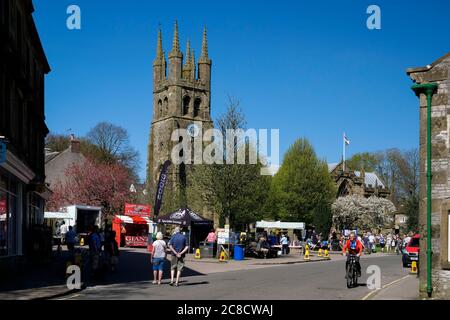 Derbyshire village de Tideswell Peak District Angleterre Banque D'Images