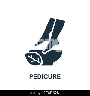 Icône pédicure. Un élément simple de la collection du salon de beauté. Icône de pédicure créative pour la conception Web, les modèles, les infographies et plus encore Illustration de Vecteur