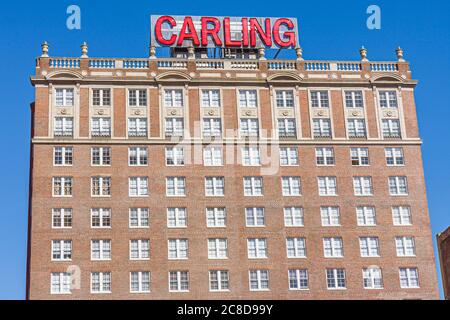 Jacksonville Florida,centre-ville,Laura Street,Carling,hôtel hôtels logement inn motel motels,le Roosevelt,1926,bâtiment,façade,brique,calcaire,terre cuite Banque D'Images