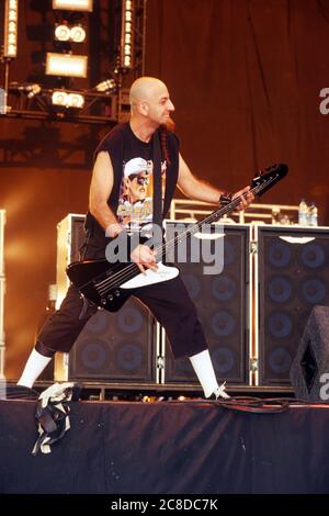 System of a Down au Reading Festival 2003, Reading, Angleterre, Royaume-Uni. Banque D'Images