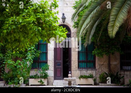 Damas, Syrie 03/28/2010: Une ancienne maison appelée Maktab Anbar qui a été construite dans le célèbre style Damascene au XIXe siècle. L'image a été prise à partir de Banque D'Images