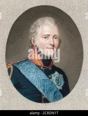 TSAR ALEXANDER I DE RUSSIE (1777-1825) VERS 1800 Banque D'Images