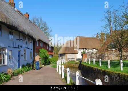 High Street, East Meon, Hampshire, Angleterre, Royaume-Uni Banque D'Images