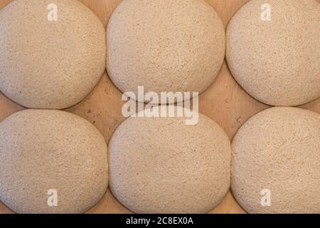 Préparation de pain au levain à Whistler, Colombie-Britannique, Canada, naturel, pain végétalien Banque D'Images