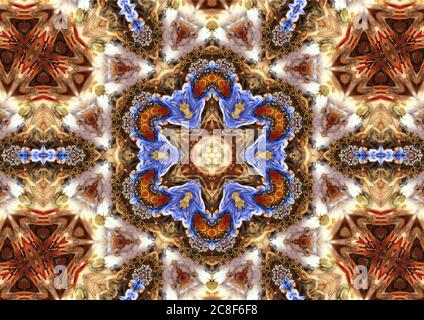 Mandala des images inspirées par l'œuvre d'art la captive Robin by John Anster Fitzgerald Banque D'Images