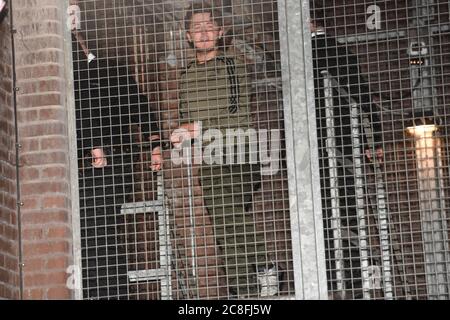 Photo non publiée antérieurement en date du 19/09/19 d'Albert Bowers arrivant au tribunal de lecture pour comparution à l'occasion du décès du PC Andrew Harper. Le conducteur Henry long, 19 ans, n'a pas été reconnu coupable de meurtre à Old Bailey, mais avait déjà plaidé coupable d'homicide involontaire coupable. Ses passagers Jessie Cole et Albert Bowers, 18 ans, ont été autorisés à commettre un meurtre, mais reconnus coupables d'homicide involontaire coupable de la mort du PC Andrew Harper, qui avait tenté d'appréhender des voleurs de quad lorsqu'il a été tué dans la nuit du 15 août 2019. Banque D'Images