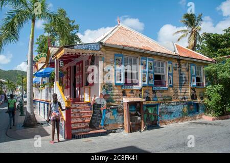 L'île de St Martin aux Caraïbes. Banque D'Images