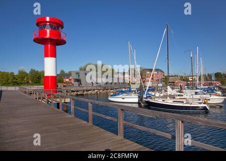 Géographie / Voyage, Allemagne, Schleswig-Holstein, phare dans le port de Eckernfoerde, droits-supplémentaires-dégagement-Info-non-disponible Banque D'Images