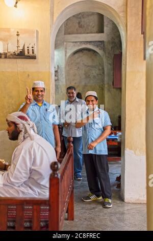 Personnes Portraits des rues de Manama, Bahreïn Banque D'Images