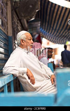 Personnes Portraits des rues de Manama, Bahreïn Banque D'Images