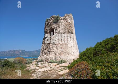 Géographie / Voyage, Italie, Sardaigne, côte sud, province Cagliari, Castiadas, Villasimius, Capo Carb, droits-supplémentaires-autorisations-Info-non-disponible Banque D'Images