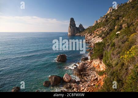 Géographie / Voyage, Italie, Sardaigne, côte est, Ogliastra, Baunei, Pedra Longa, Golfo di Orosei, Additional-Rights-Clearance-Info-not-available Banque D'Images