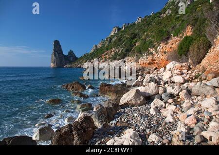 Géographie / Voyage, Italie, Sardaigne, côte est, Ogliastra, Baunei, Pedra Longa, Golfo di Orosei, Additional-Rights-Clearance-Info-not-available Banque D'Images