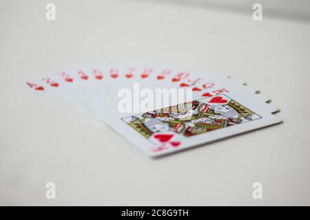 Cartes à jouer pour enfants et adultes, jeu de cartes Banque D'Images