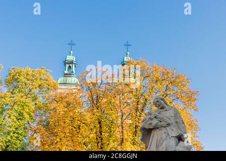 Vue typique de Bielsko Biala en Pologne Banque D'Images