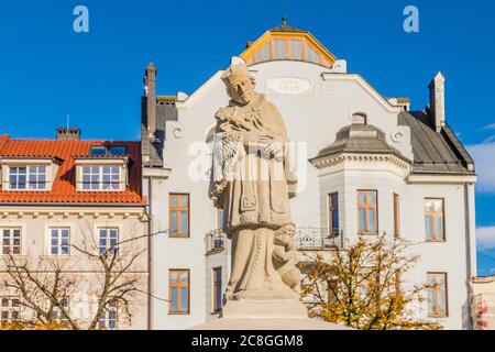 Vue typique de Bielsko Biala en Pologne Banque D'Images