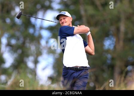 Adrian Meronk, Pologne, le 6 e jour du Betfred British Masters au Close House Golf Club, Newcastle. Banque D'Images