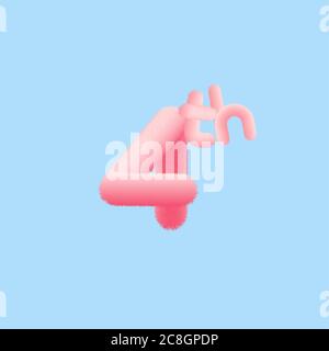 Numéro 4e effet 3D réaliste fourrure. Illustration vectorielle pour votre quatrième design 3D réaliste de collection de numéros effet fourrure anniversaire, anniversaire, Christ Illustration de Vecteur