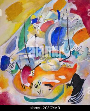 L'Improvisation 31 Mer, Bataille, Wassily Kandinsky, 1913, National Gallery of Art, Washington DC, USA, Amérique du Nord Banque D'Images