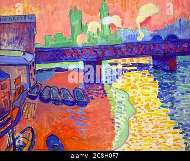 Pont de Charing Cross, Londres, André Derain, 1906, National Gallery of Art, Washington DC, USA, Amérique du Nord Banque D'Images