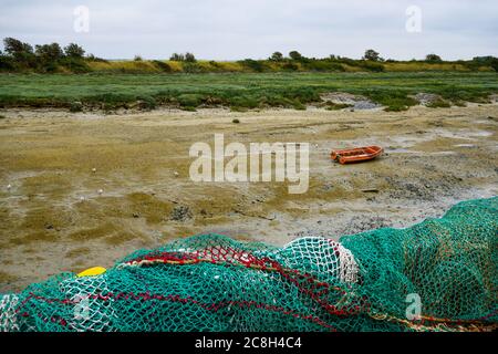 L'embouchure de la somme à marée basse, le Hourdel, Cayeux sur Mer, somme, hauts-de-France, France Banque D'Images