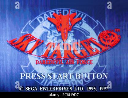 Sky Target - Sega Saturn Videogame - usage éditorial seulement Banque D'Images